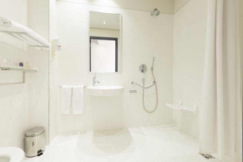 Shower with Built-in Seating